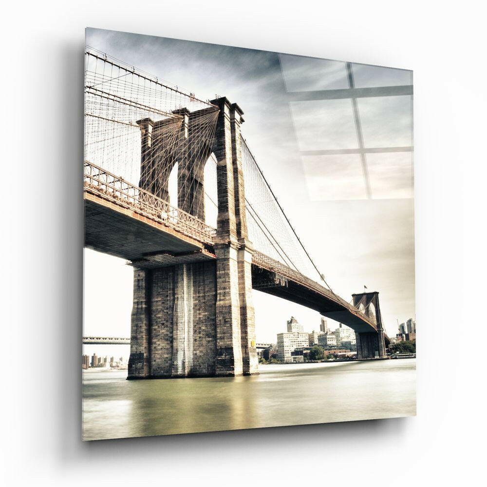 Brooklyn Köprüsü Cam Tablo.