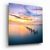 Gün Batımı Cam Tablo.
