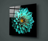 Yeşil Çiçek Cam Tablo.