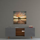 Rıhtım ve Manzara Cam Tablo.