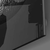 Siyah Dudaklar Cam Tablo.