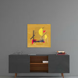 Ay Bölümü Cam Tablo.