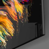 Mavi Aslan Cam Tablo.