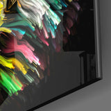 Sarı Aslan Cam Tablo.