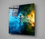Uzayda Astronot Cam Tablo.