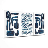 İskandinav Çizgiler Mega Cam Tablo.