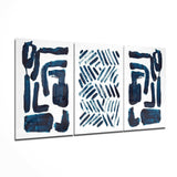 İskandinav Çizgiler Mega Cam Tablo.