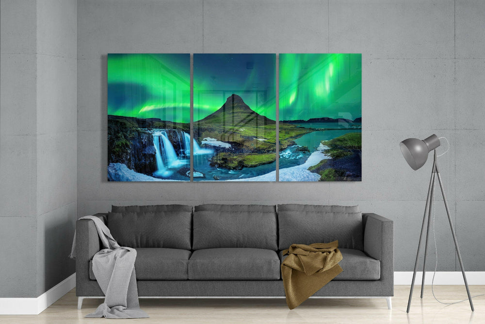 Kuzey Işıklar - Aurora Mega Cam Tablo.