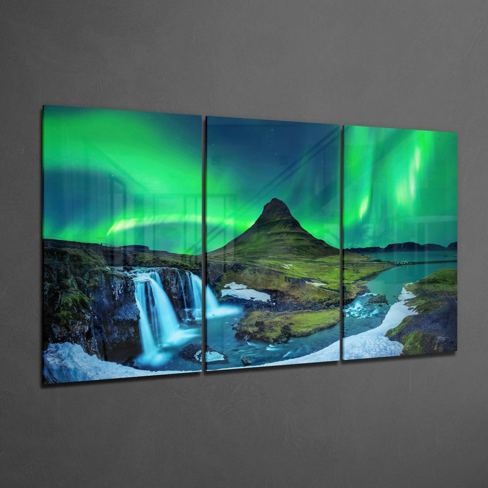Kuzey Işıklar - Aurora Mega Cam Tablo.