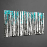 Yeşil Orman Mega Cam Tablo.