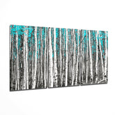 Yeşil Orman Mega Cam Tablo.