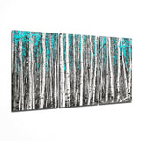 Yeşil Orman Mega Cam Tablo.