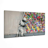 Perdenin Ardı Mega Cam Tablo.