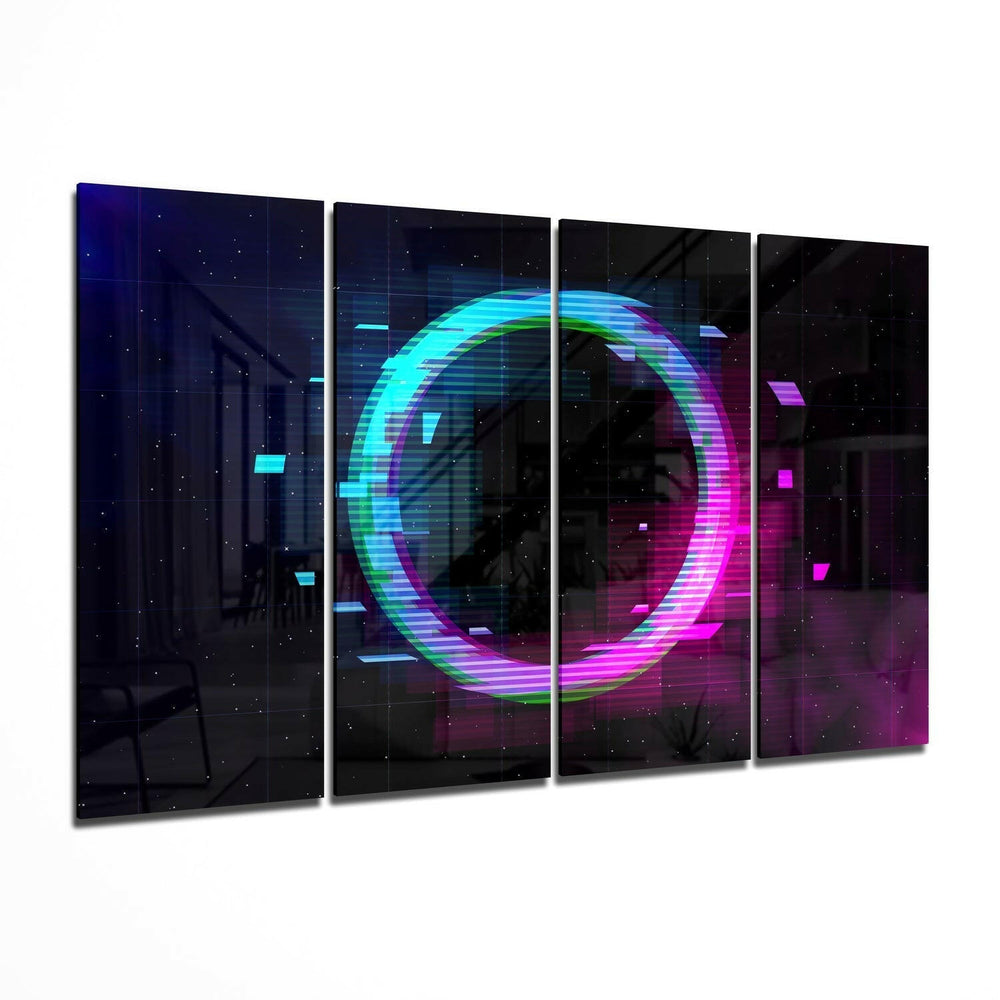 Kapı 4 Parça Mega Cam Tablo | 150x92 cm.