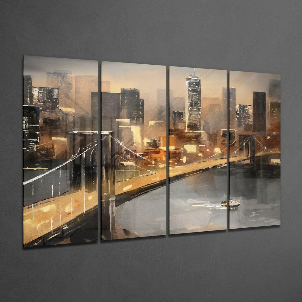 Manhattan 4 Parça Mega Cam Tablo | 150x92 cm.