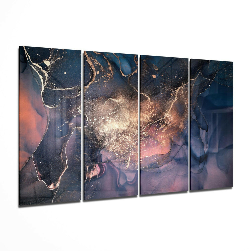 Mermer 4 Parça Mega Cam Tablo | 150x92 cm.