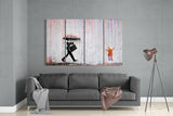 Banksy 4 Parça Mega Cam Tablo | 150x92 cm.