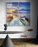 Sazlık Quadro 4 Parçalı Cam Tablo.