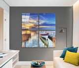 Sazlık Quadro 4 Parçalı Cam Tablo.