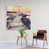 İskele Quadro 4 Parçalı Cam Tablo.