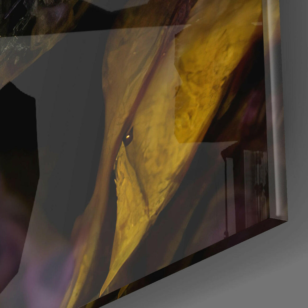 Dumanlı Kafatası Cam Tablo || Tasarımcı Koleksiyonu.