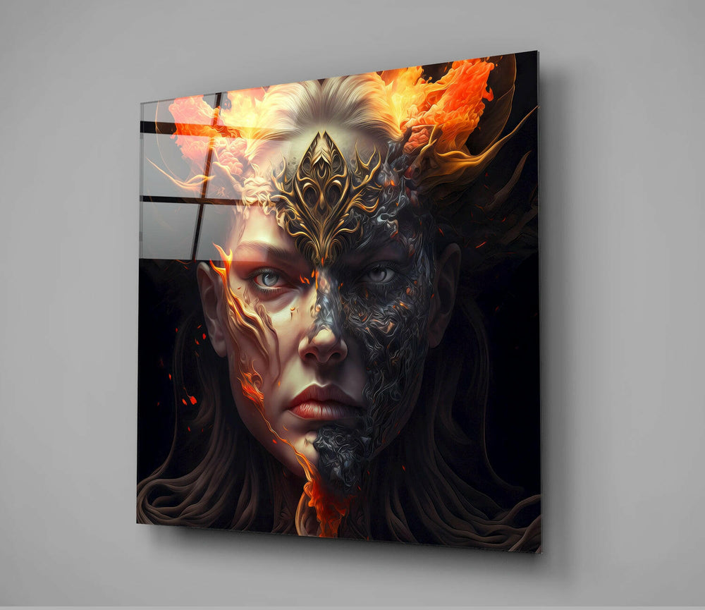 Kadının Gazabı Cam Tablo || Tasarımcı Koleksiyonu.