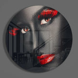 Renkli Gözler Cam Tablo.