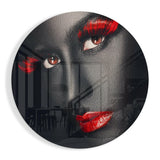 Renkli Gözler Cam Tablo.