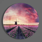 Lale Bahçesi Cam Tablo.