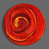 Kırmızının Döngüsü Cam Tablo.