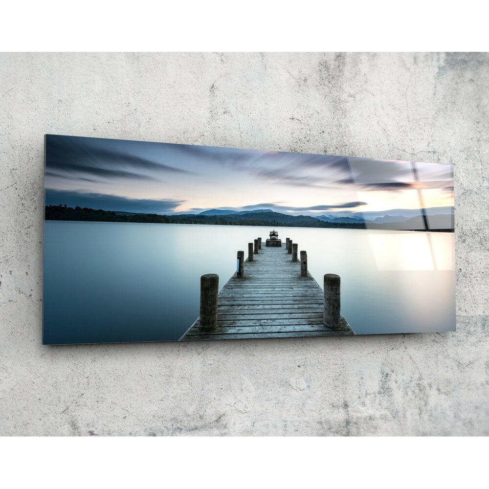 Rıhtım 92x36cm Cam Tablo.