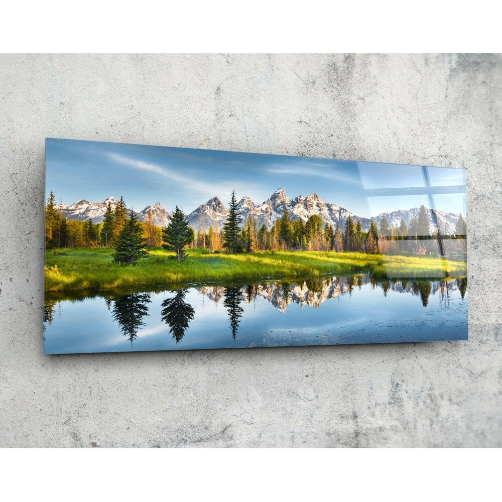 İlkbahar 92x36cm Cam Tablo.