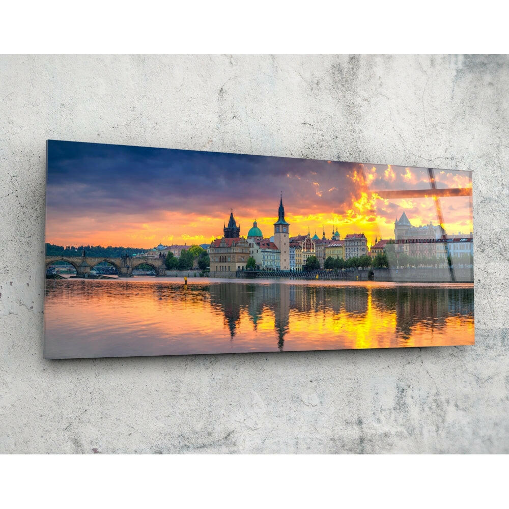 Prag 92x36cm Cam Tablo.