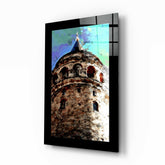 Galata Kulesi Cam Tablo.