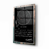 Gök Atlası Atatürk Cam Tablo.