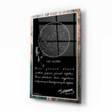 Gök Atlası Atatürk Cam Tablo.