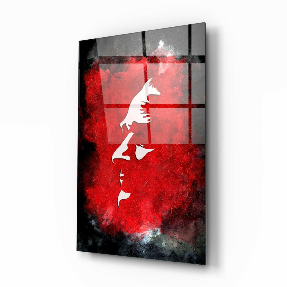 Atatürk Silüeti Cam Tablo.