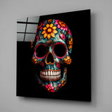 Çiçek Kafatası Cam Tablo || Tasarımcı Koleksiyonu.