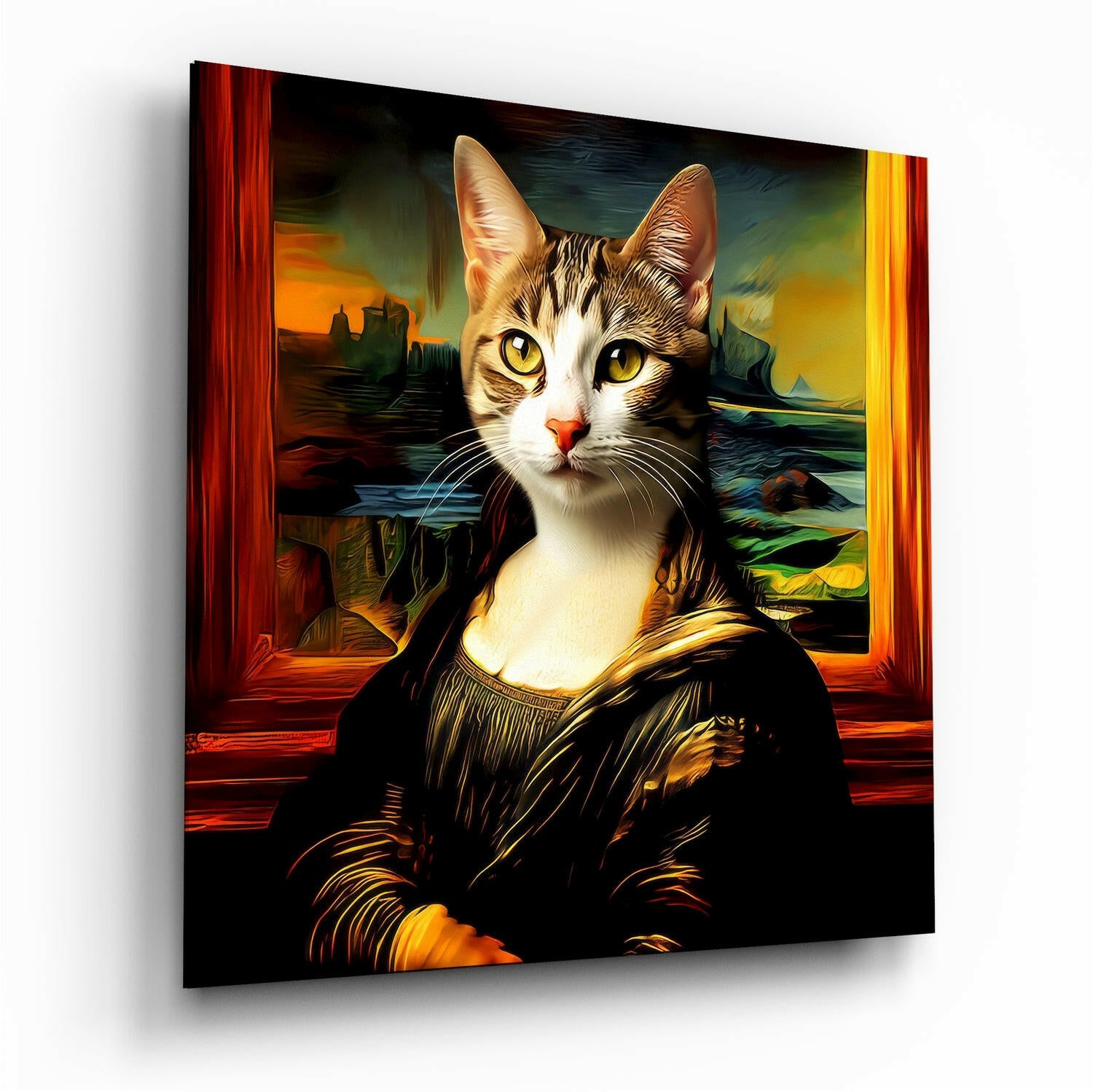 Monalisa Kedi Cam Tablo || Tasarımcı Koleksiyonu.