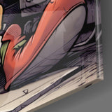 Rockçı Tavşan Cam Tablo || Tasarımcı Koleksiyonu.