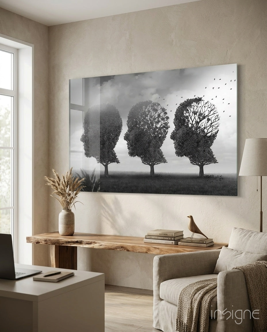 Düşüncelerin Sonbaharı Cam Tablo