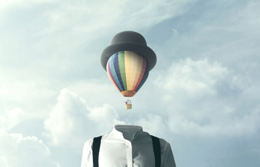 Balon Kafalar Cam Tablo