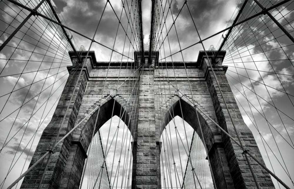 Brooklyn Köprüsü Cam Tablo