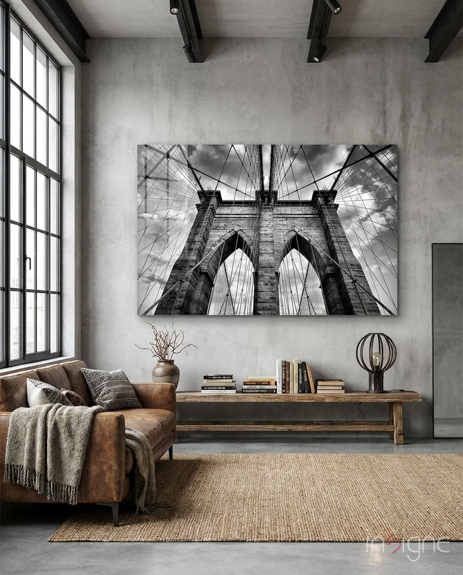 Brooklyn Köprüsü Cam Tablo
