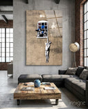 Aldatma Cam Sanatı Cam Tablo