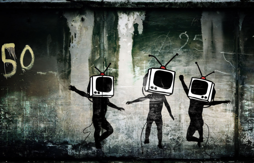 TV Başlıkları Cam Sanatı Cam Tablo