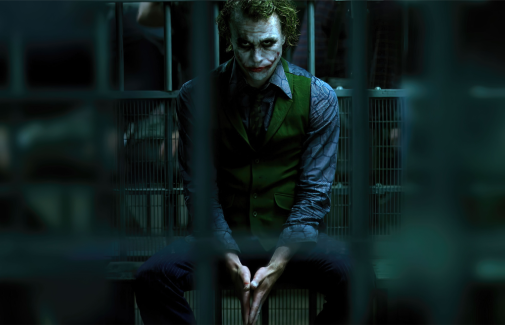 Joker Hapishane Cam Sanatı Cam Tablo