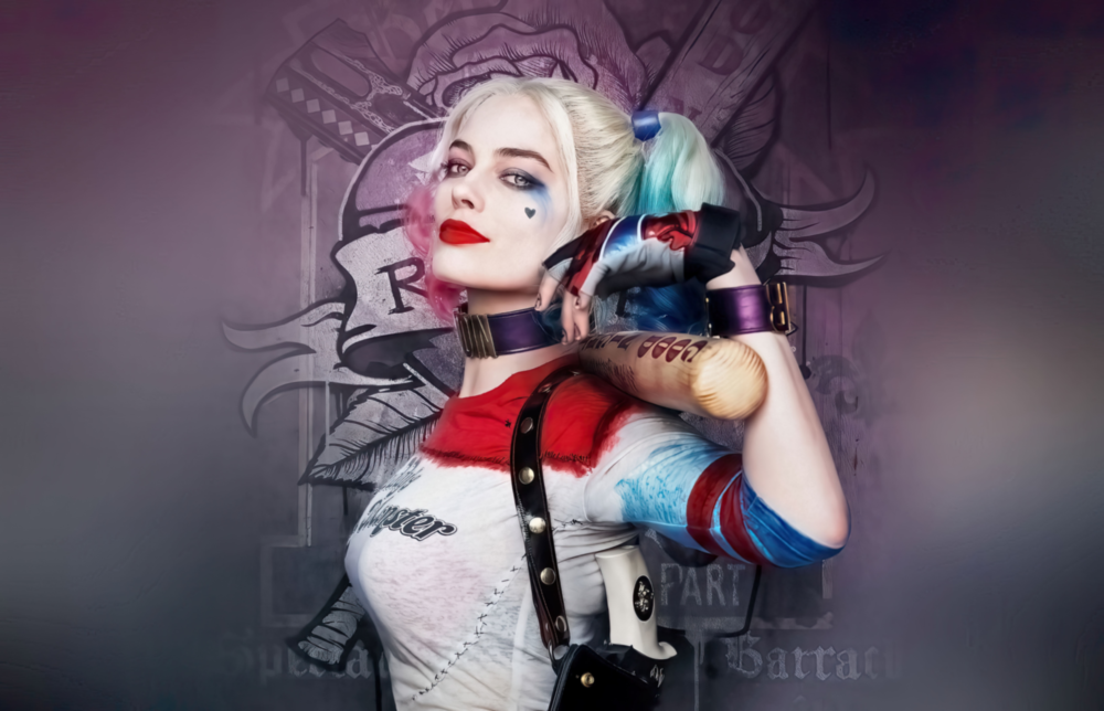 Harley Quinn Cam Sanatı Cam Tablo