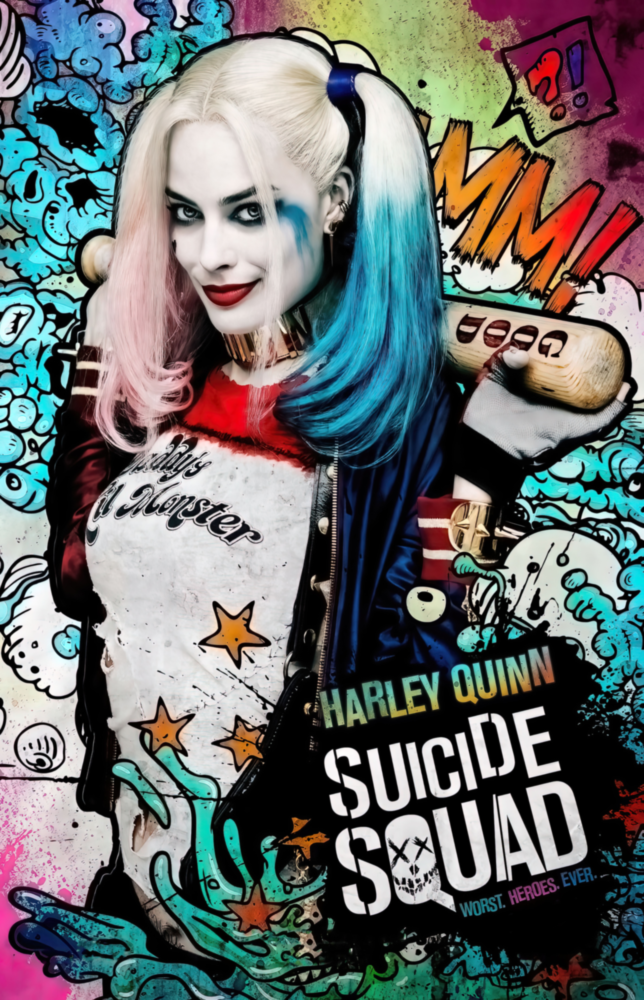Harley Quinn Cam Sanatı Cam Tablo