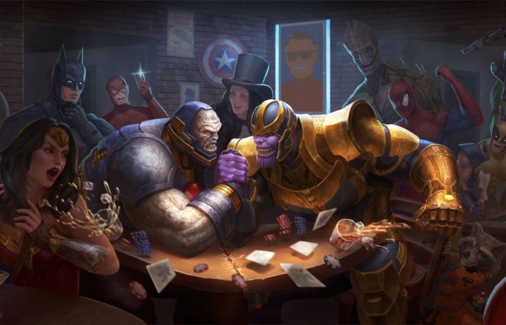 Marvel Cam Sanatı Cam Tablo